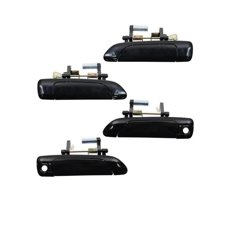 Auto Linkslenker Außentürgriff Für Civic 2001-2005 4 Teile/los Vorne Hinten Links & Rechts Außen Außerhalb Türgriffe Schwarz Set 72180S5A013 72180S5DA02 Exterieur Auto Türgriff von OJTEMHBH