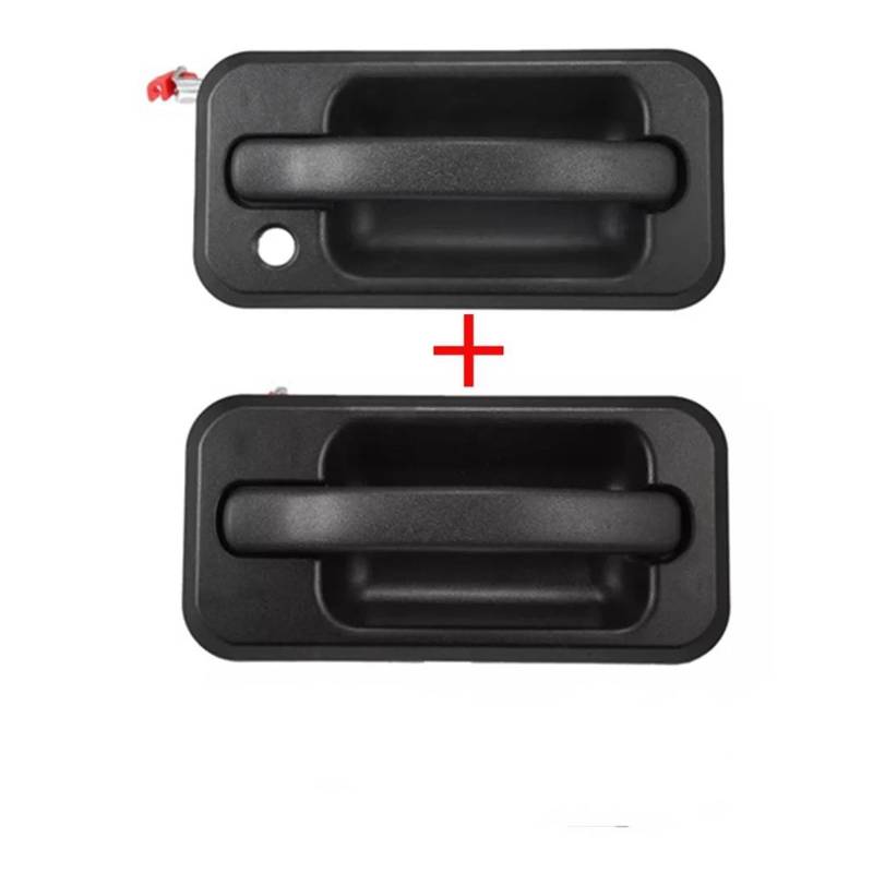 Auto Linkslenker Außentürgriff Für Hummer H2 2003–2009, Türgriffschutz 15104792, 10360326, Außentürgriff-Set 131609870457 Exterieur Auto Türgriff(Front Side Pair) von OJTEMHBH