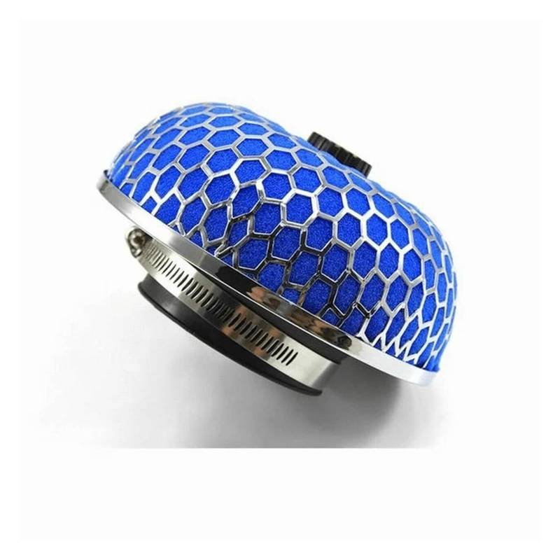 Auto Lufteinlässe Universal 76/70/63.5/60mm Luftfilter Pilzkopf Waschbar High Flow Luftreiniger Auto Kaltlufteinlass Auto Professionelle Teile Kaltluft Ansaugrohr(60mm Blue) von OJTEMHBH