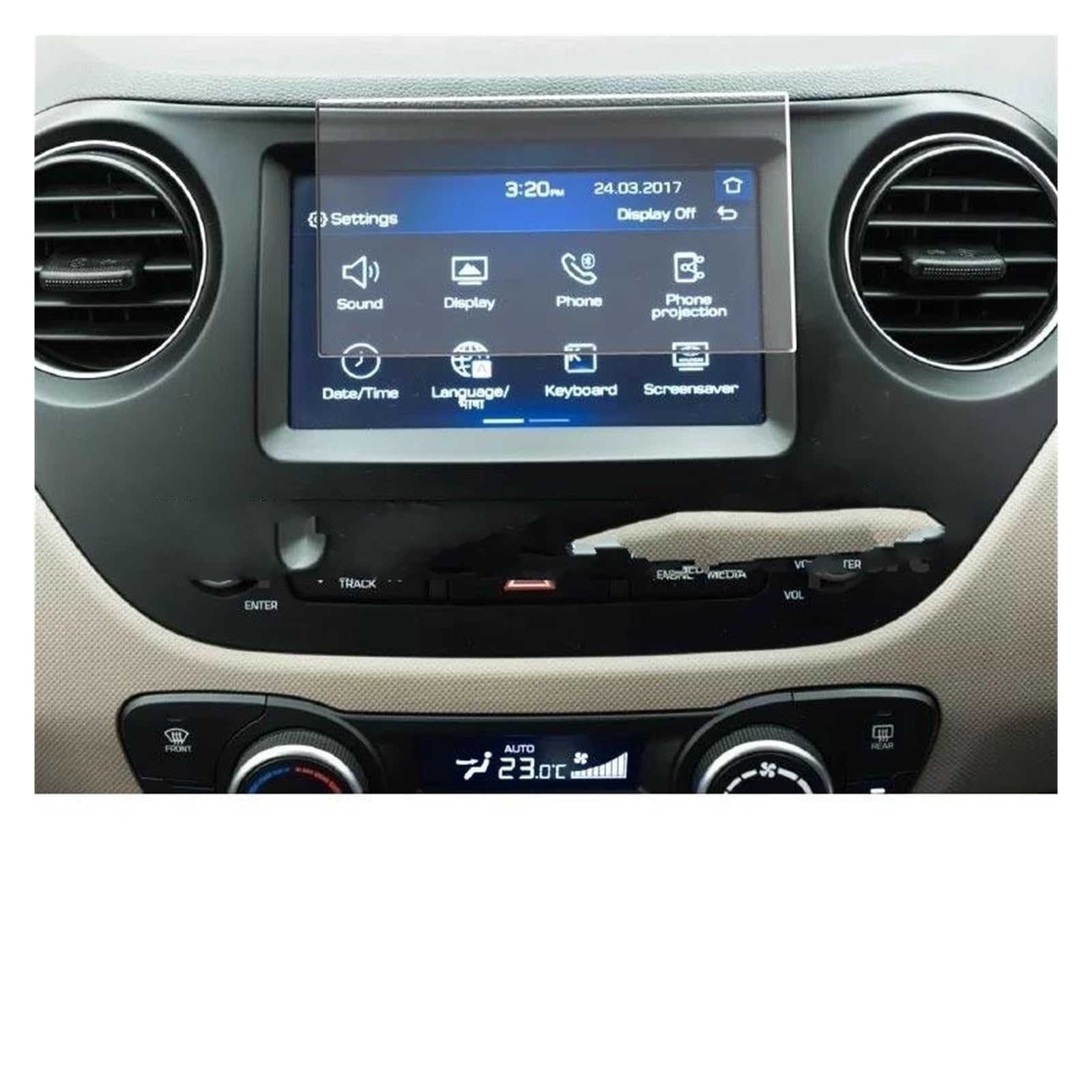 Auto Navi Folie Für Hyundai Für Grand Für I10 2017-2019 Auto Radio GPS Navigation Innen Gehärtetes Glas Screen Protector Film Auto Displayschutzfolie Auto Navi Folie Für Hyundai Für Grand Für I10 2017-2019 Auto Radio GPS Navigation Innen Gehärtetes Glas Screen Protector Film Auto Displayschutzfolie von OJTEMHBH