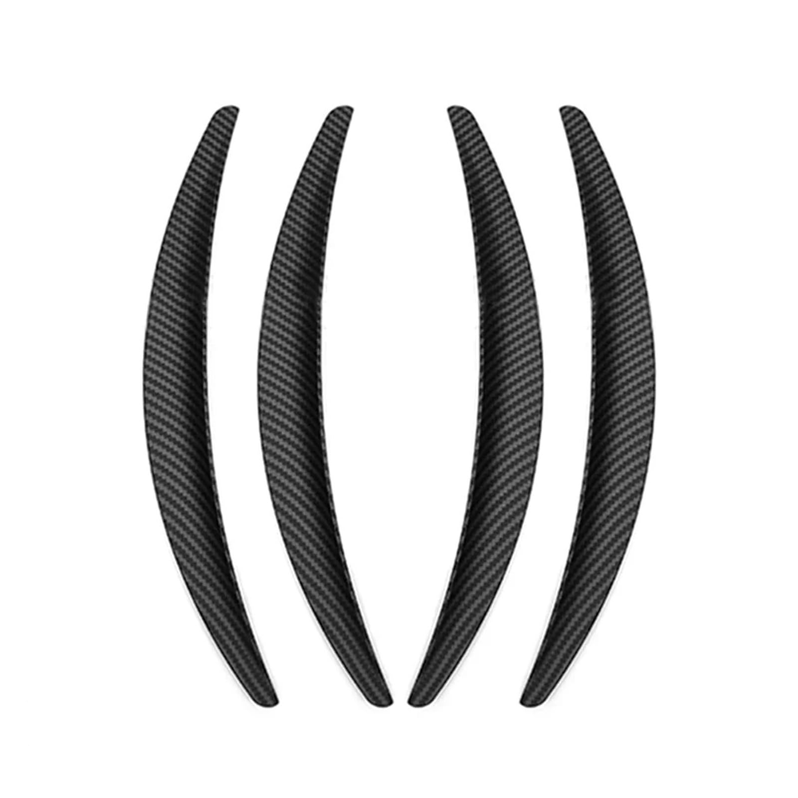 Auto Schmutzfänger Für Tesla Für Modell 3 2017 2018 2019 2020 2021 4 Teile Satz Auto Rad Augenbraue Arch Trim Seite Fender Für Streifen Außen Teile Splash Guards Kotflügel(Black Gloss) von OJTEMHBH