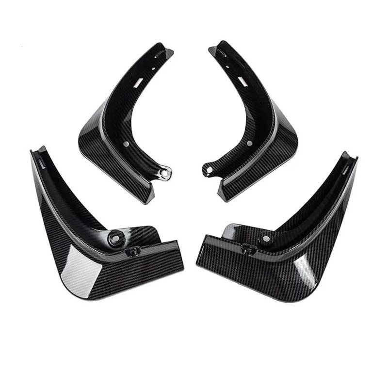 Auto Schmutzfänger Für Tesla Für Modell 3 Für Modell Für Y 2021 2022 4 Teile/satz New Energy Car Schmutzfänger Kotflügel Spritzschutz Kotflügel Mattschwarz Kohlefaser Splash Guards Kotflügel(Carbon Fi von OJTEMHBH