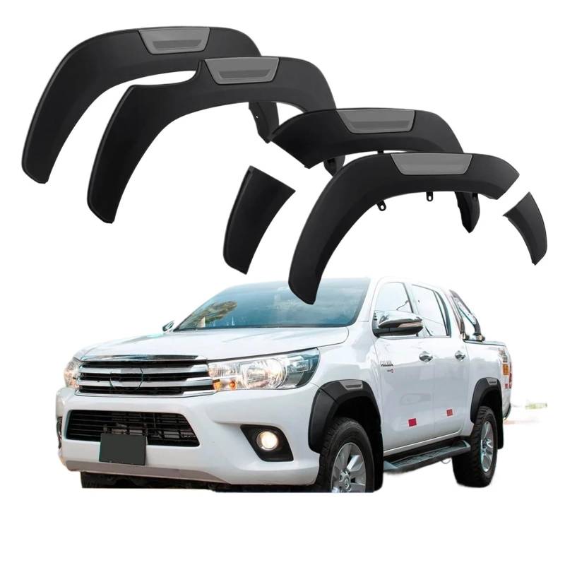 Auto Schmutzfänger Für Toyota Für Hilux Für Revo 2015-2020 2021-2023 Kotflügel Kotflügel Für Radlauf Modelle 4X4 Auto Auto Teil Zubehör 6 Teile/Satz Splash Guards Kotflügel(2015-2023) von OJTEMHBH