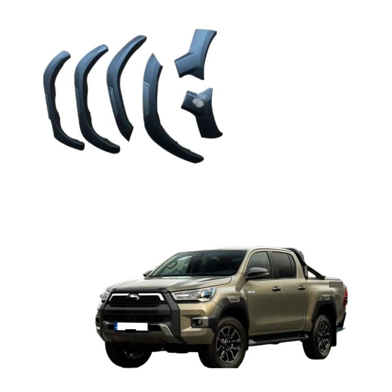 Auto Schmutzfänger Für Toyota Für Hilux Für Revo 2015-2020 2021-2023 Kotflügel Kotflügel Für Radlauf Modelle 4X4 Auto Auto Teil Zubehör 6 Teile/Satz Splash Guards Kotflügel(2021-2023) von OJTEMHBH