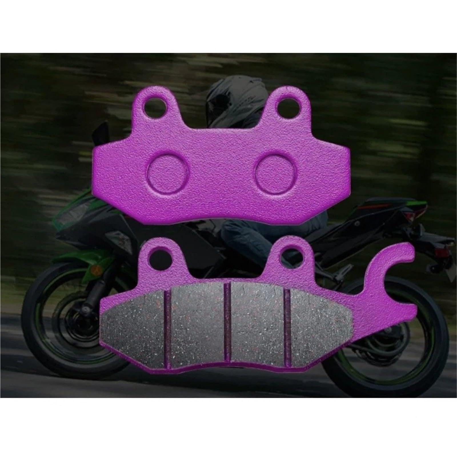 Bremsbeläge Motorrad Für NINJA400 500 Z25SL Für Ninja 400 Für Ninja 500 EX Für Z300 Für Z400 Motorrad Bremsbeläge Bremsscheibe Leder Zubehör Scheibenbremsbelag(Front) von OJTEMHBH