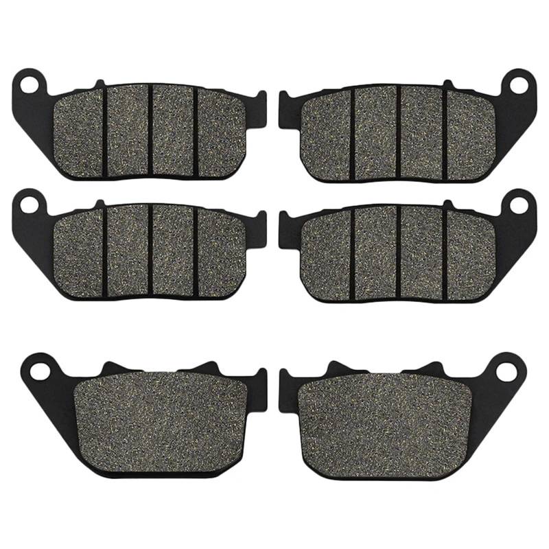 Bremsbeläge Motorrad Für XL883 Sportster XL883R XL 883 R Für Roadster XL1200 XL1200R XL 1200 R 2004-2014 Motorrad Vorne Hinten Bremsbeläge Scheibenbremsbelag(Front Rear 3 Pairs) von OJTEMHBH