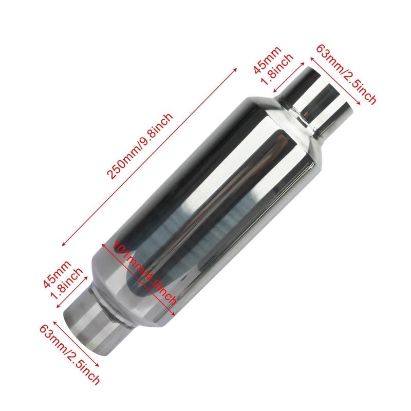 Endrohr Für Universal Car Accessries Modifizierte Spitze Sound Boost Auspuffrohrsysteme Edelstahl Silber 51 MM 57 MM 63 MM 76 MM Auspuff Endrohr(63x101x63) von OJTEMHBH