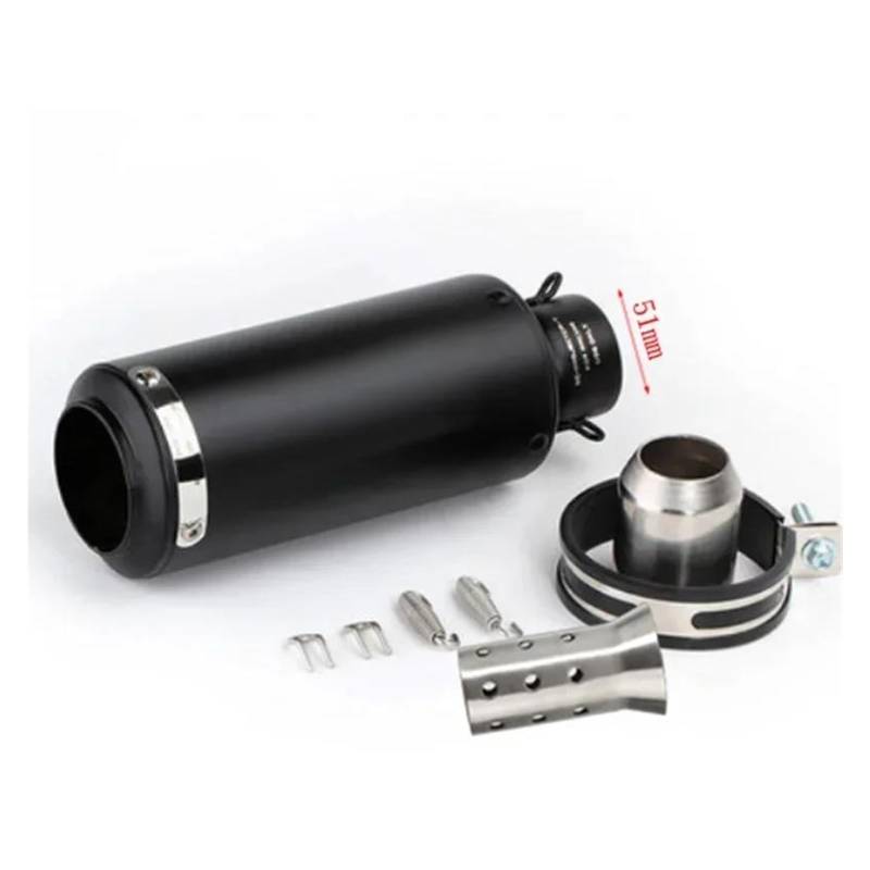 Endrohr Universeller 51 Mm/60 Mm Motorrad-Auspuff Mit DB-Killer, Motorrad-Auspuffrohr-Schalldämpfer GP-Projekt-Auspuffrohr Aus Kohlefaser Auspuff Endrohr(C) von OJTEMHBH