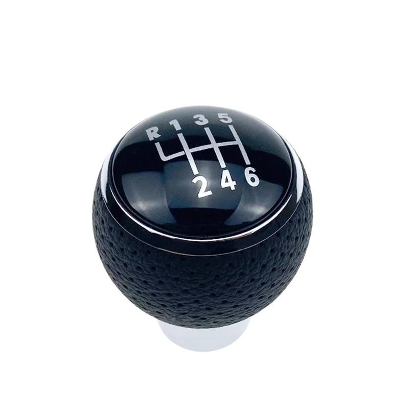 Gang Schaltkopf Für Mitsubishi Für Lancer V3 V5 5 6 Geschwindigkeit Auto Auto Schaltknauf MT Kopf Stick Griff Shifter Kopf Handball Auto Schalthebel(6 Speed with Hole) von OJTEMHBH