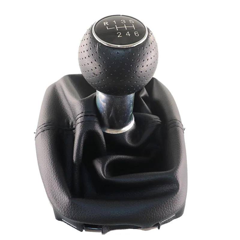 Gang Schaltkopf Für VW Für Sharan 2 II MK2 (7M) 2001-2010 6 Geschwindigkeit Schaltknauf Boot Hebel Shifter Staub Jacke Getriebe Griffe Hebel Ändern Abdeckung Auto Schalthebel(6 Speed Type 4) von OJTEMHBH