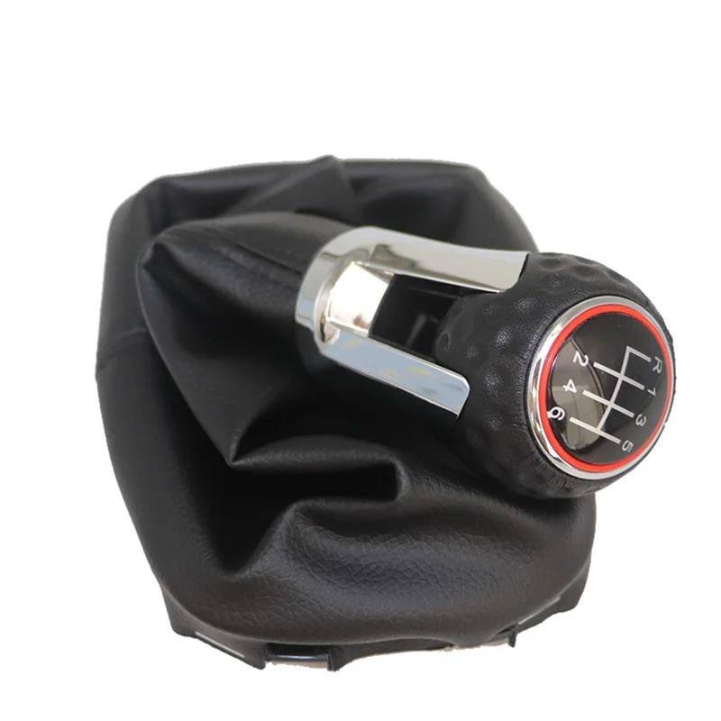 Gang Schaltkopf Für VW Für Sharan 2 II MK2 (7M) 2001-2010 6 Geschwindigkeit Schaltknauf Boot Hebel Shifter Staub Jacke Getriebe Griffe Hebel Ändern Abdeckung Auto Schalthebel(6 Speed Type 7) von OJTEMHBH