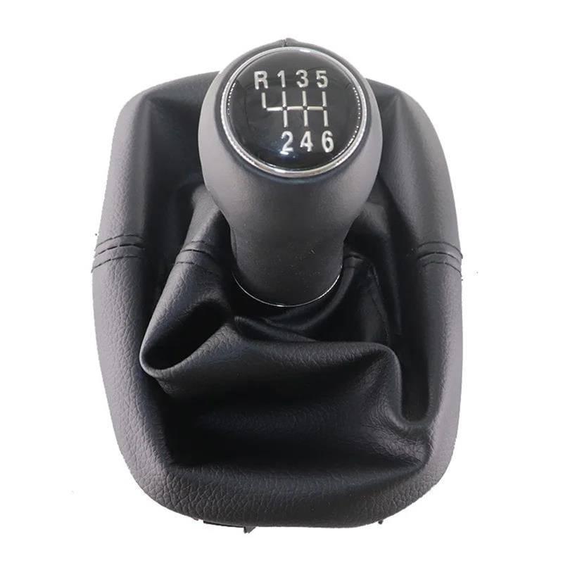Gang Schaltkopf Für VW Für Sharan 2 II MK2 (7M) 2001-2010 6 Geschwindigkeit Schaltknauf Boot Hebel Shifter Staub Jacke Getriebe Griffe Hebel Ändern Abdeckung Auto Schalthebel(6 Speed Type 9) von OJTEMHBH