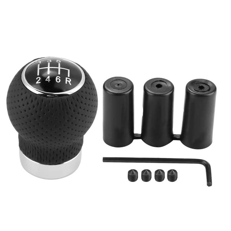 Gang Schaltkopf Universal 5 Geschwindigkeit & 6 Geschwindigkeit Auto Schaltknauf Stick Kopf Shifter Griff Hebel Getriebe Kopf Schaltknauf Auto Schalthebel(6 Speed) von OJTEMHBH