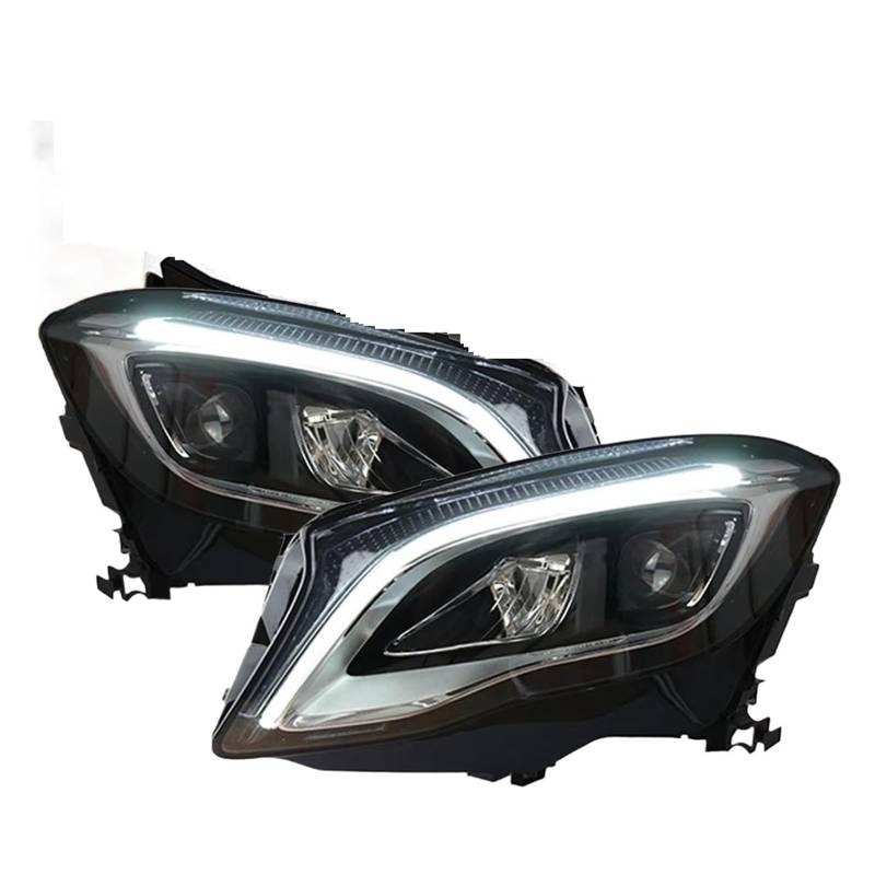 OJTEMHBH Autoscheinwerfer für Benz für GLA für X156 für GLA200 2015-2019 LED-Scheinwerfer DRL Blinklicht Fernlicht Engel Auge Projektorlinse Set Scheinwerfer von OJTEMHBH