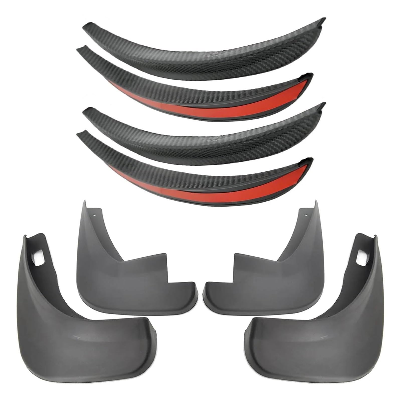 Spritzschutz Kotflügel Für Ford Für S-Max 2006-2015 Satz Geformte Schmutzfänger Schmutzfänger Spritzschutz Kotflügel Vorn Und Hinten, 2007 2008 2009 2010 2011 2012 Kotflügel(8PCS) von OJTEMHBH