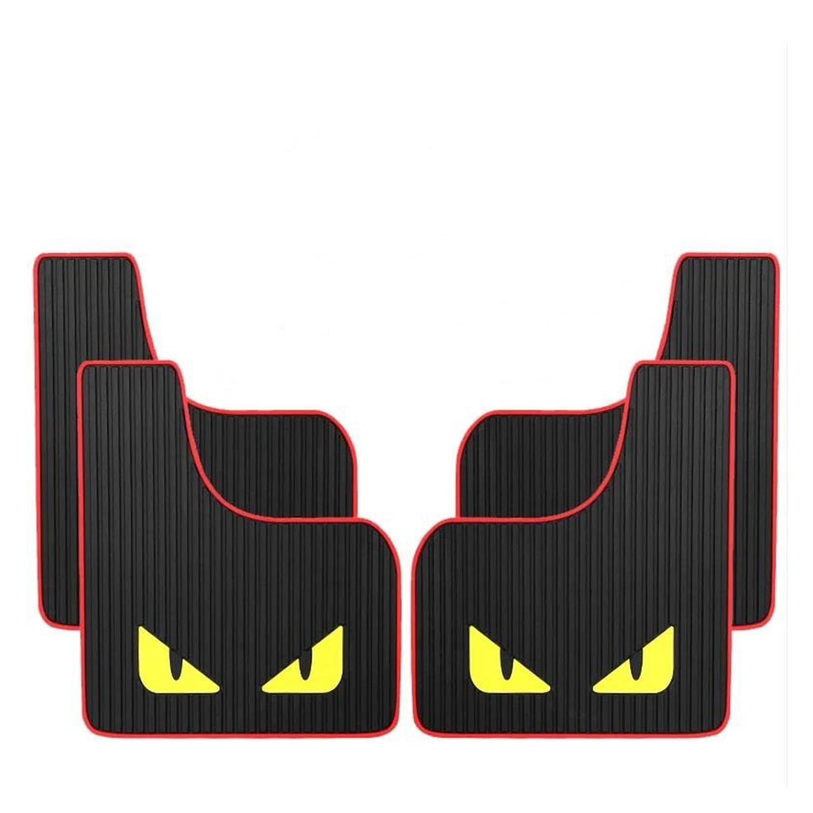 Spritzschutz Kotflügel Universal Auto Kotflügel Vorne Hinterräder Schlamm Klappen PP Splash Fender Guards Für Auto SUV Off-Road Truck Auto Zubehör Kotflügel(4pcs Red) von OJTEMHBH