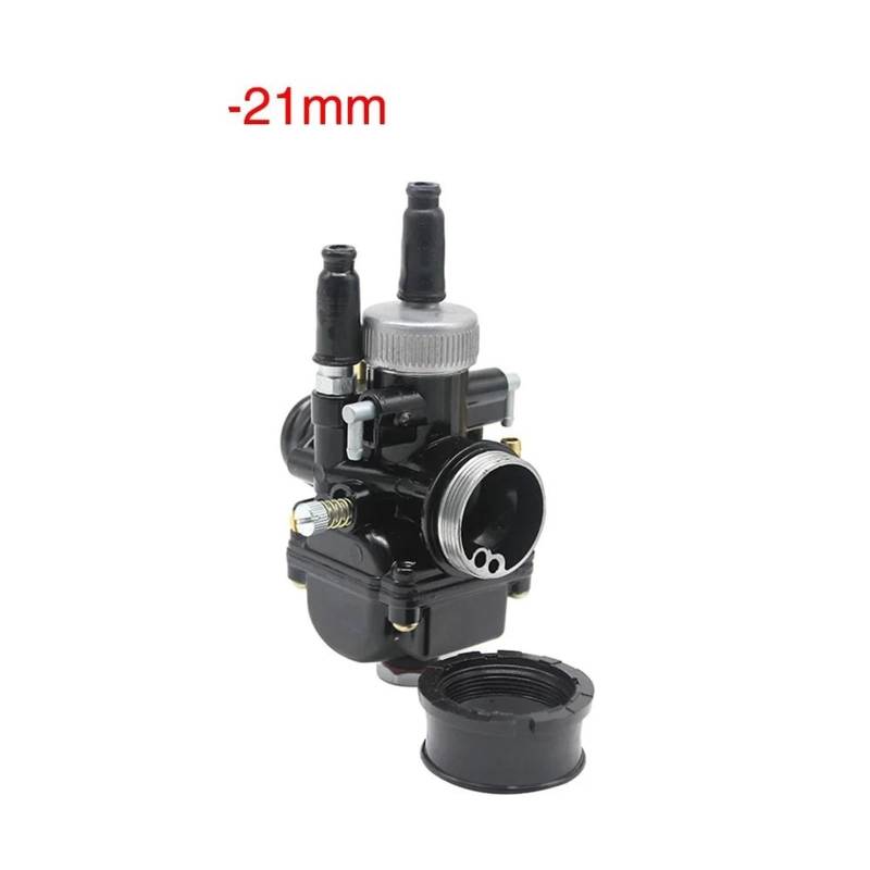 Vergaser Motor Für BWS 50 Jog 50 BWS50 JOG50 2 Takt Racing 21mm Schwarz/Rot Edition Choke Motorrad Vergaser Motorrad Carburetor(21mm) von OJTEMHBH