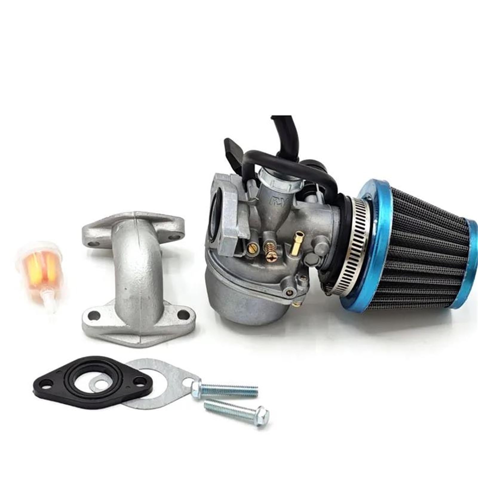 Vergaser Motor Universal Vergaser Für 70 90 110 125 Cc ATV Quad 4 Wheeler Dirt Bike Motorrad PZ19 19 Mm Mit Luftfilter-Vergaser Motorrad Carburetor(19 Complete Sets) von OJTEMHBH