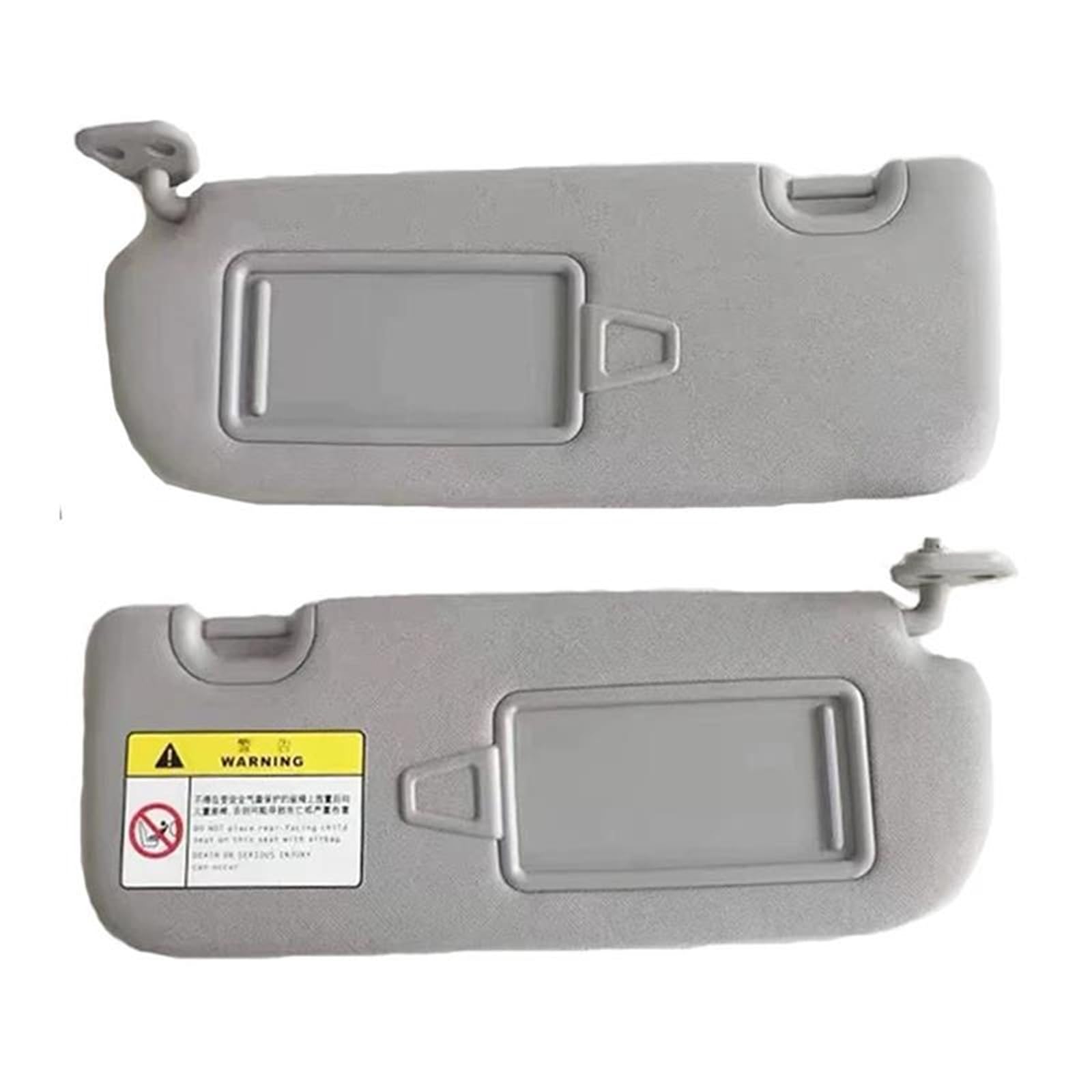 vordere innere Sonnenblende Für Hyundai Für Santa Fe IX45 2012–2017, Grau Mit Einer Make-up-Spiegel-Sonnenblende Auto Innen Sonnenblende(1 Pair) von OJTEMHBH
