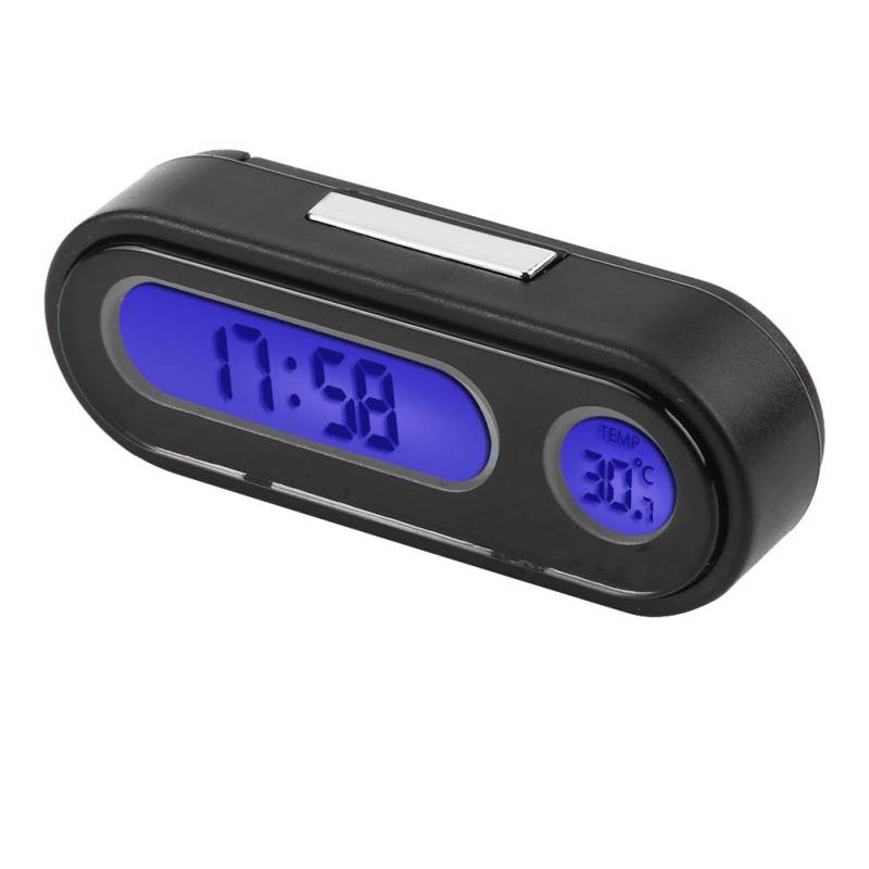 OKJHFD Auto Auto Digital Temperaturuhr LED Uhren, 2 in 1 Auto Fahrzeug Innenraum Mini Elektronische Uhr LED Digitaluhr Thermometer Voltmeter Für Fahrzeug, Auto, Auto, SUV von OKJHFD