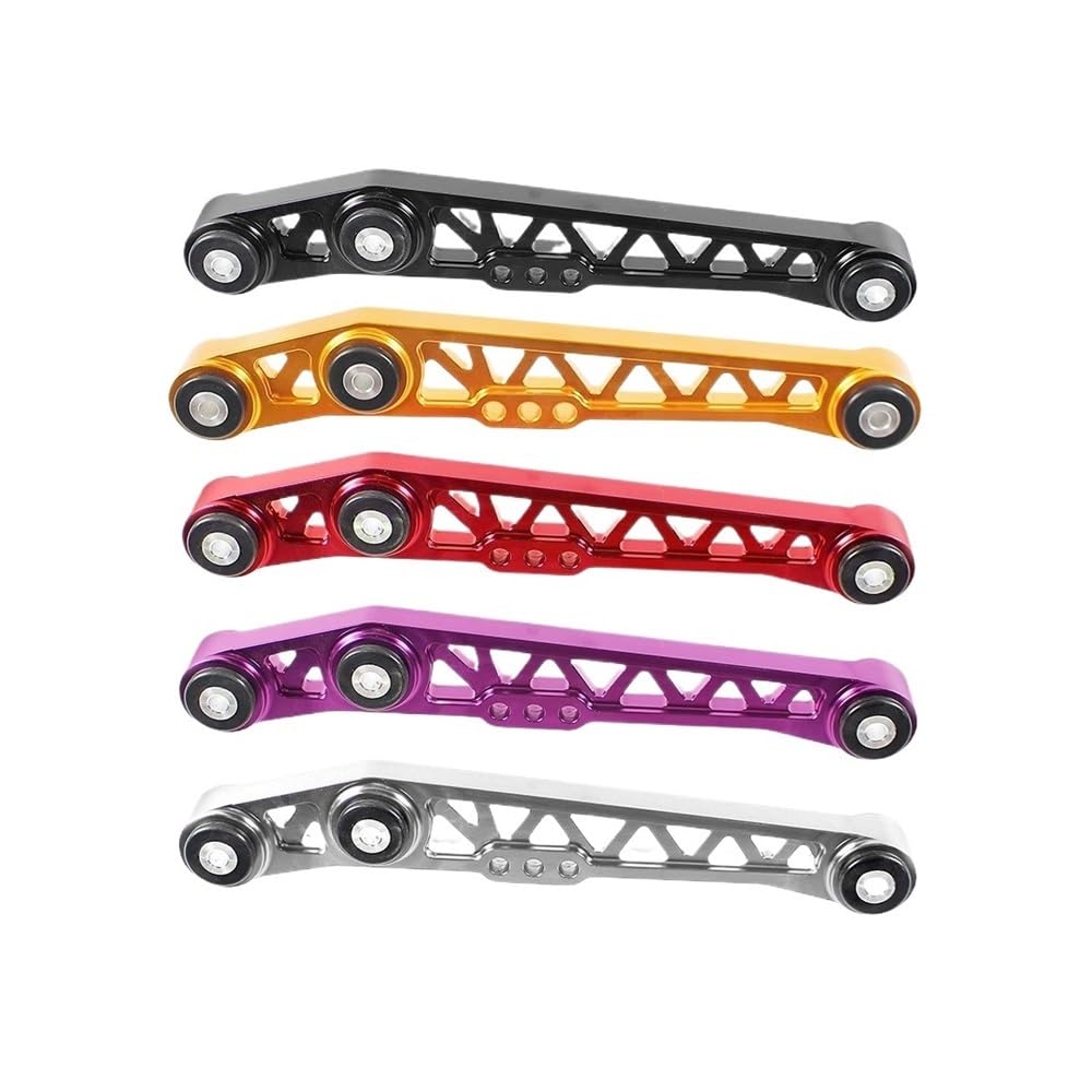 Hintere untere Querlenker, kompatibel mit Honda Civic EG EF DEL SOL LCA-1004-F7 1988 1989 1990 1991 1992 1993 1994 1995, obere und untere Schwinge, Ausgleichsstange, Kugelkopf, Spurstangen(Black) von OLCYBDFC