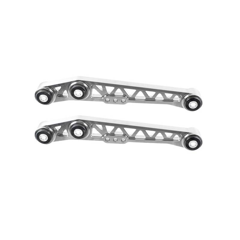 Hintere untere Querlenker, kompatibel mit Honda Civic EG EF DEL SOL LCA-1004-F7 1988 1989 1990 1991 1992 1993 1994 1995, obere und untere Schwinge, Ausgleichsstange, Kugelkopf, Spurstangen(Silver) von OLCYBDFC