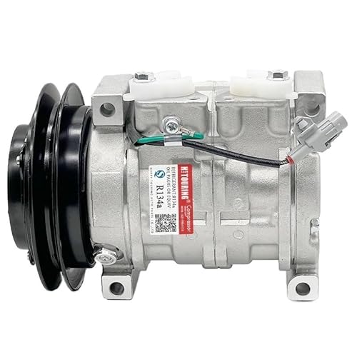 OLCYBDFC AC-Kompressor for Auto, kompatibel mit HINO 500 Dutro RANGER FG1 88320-37100 8832037100 88320 37100 10S13C A/C AC-Kompressor, Kfz-Ersatz-Klimakompressoren(24VO) von OLCYBDFC