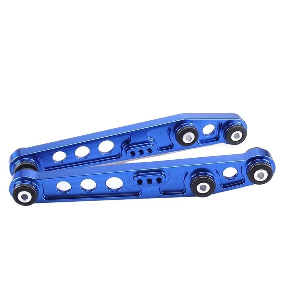 OLCYBDFC Hinterer unterer Querlenker, kompatibel mit Honda Civic 92–95 EG, Hilfsrahmenstrebe, Spurstangenarme, ASR-Kit, ARM, JDM LCA, ein Paar Kfz-Ersatzlenker(Blue) von OLCYBDFC