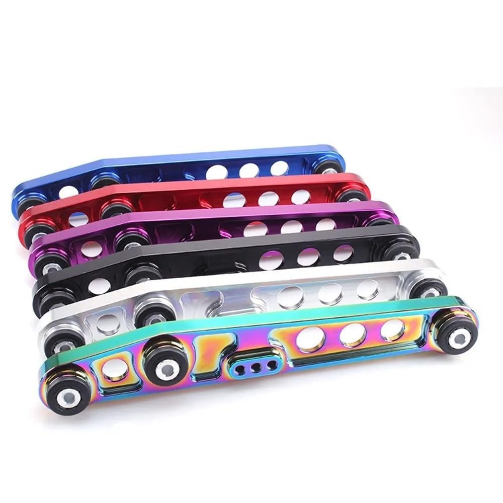 OLCYBDFC Hinterer unterer Querlenker, kompatibel mit Honda Civic 92–95 EG, Hilfsrahmenstrebe, Spurstangenarme, ASR-Kit, ARM, JDM LCA, ein Paar Kfz-Ersatzlenker(Colorful) von OLCYBDFC