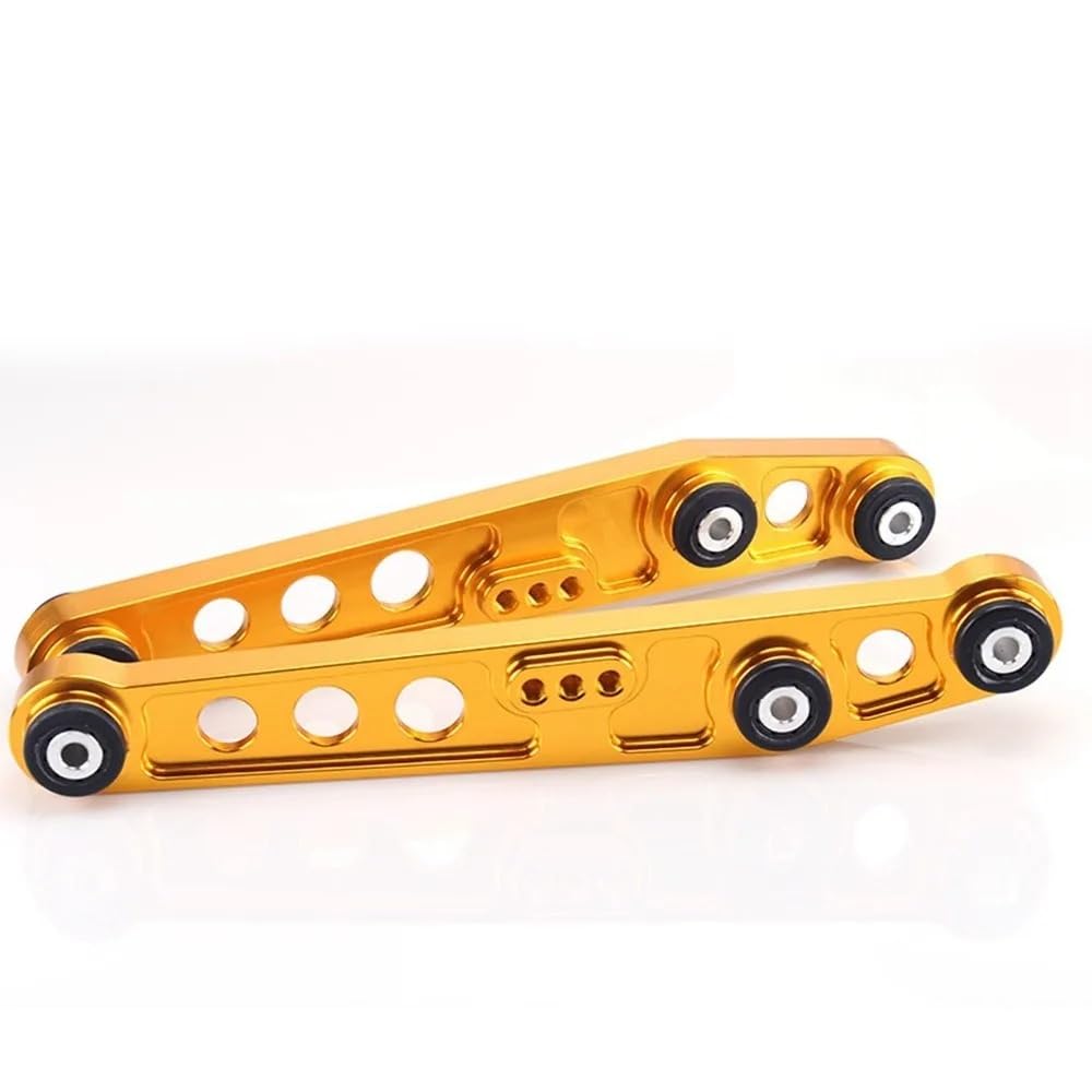 OLCYBDFC Hinterer unterer Querlenker, kompatibel mit Honda Civic 92–95 EG, Hilfsrahmenstrebe, Spurstangenarme, ASR-Kit, ARM, JDM LCA, ein Paar Kfz-Ersatzlenker(For L6-black) von OLCYBDFC