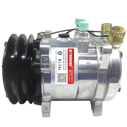 OLCYBDFC Kompatibel mit universellem Auto-Klimaanlagen-A/C-Kompressor, kompatibel mit SANDEN SD5H11 6321 Kompressor 2A 12 V/24 V 125 mm Kfz-Ersatz-Klimakompressoren(24 V) von OLCYBDFC
