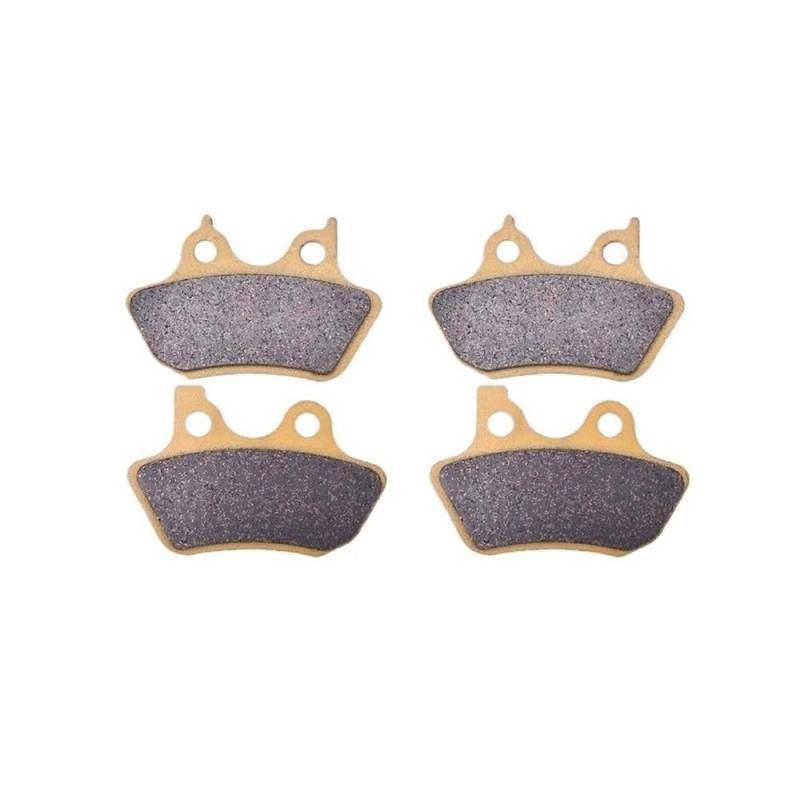 Metallbremsbeläge 2 Pairs Vorne Und Hinten Keramik Bremsbelag Für Fat-Boy Für Softail Standard von OLMAFD