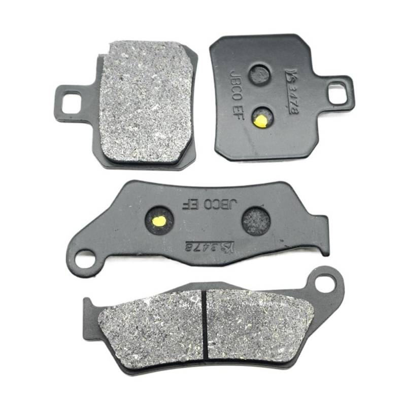 Metallbremsbeläge Für Majesty 125 YP125 2001-2009 Für X-max 2006-2009 Für Maxster XQ125N 2001-2003 Vorne Hinten Bremsbeläge Set Kit Roller Teile YP(Color Front Rear Pads) von OLMAFD