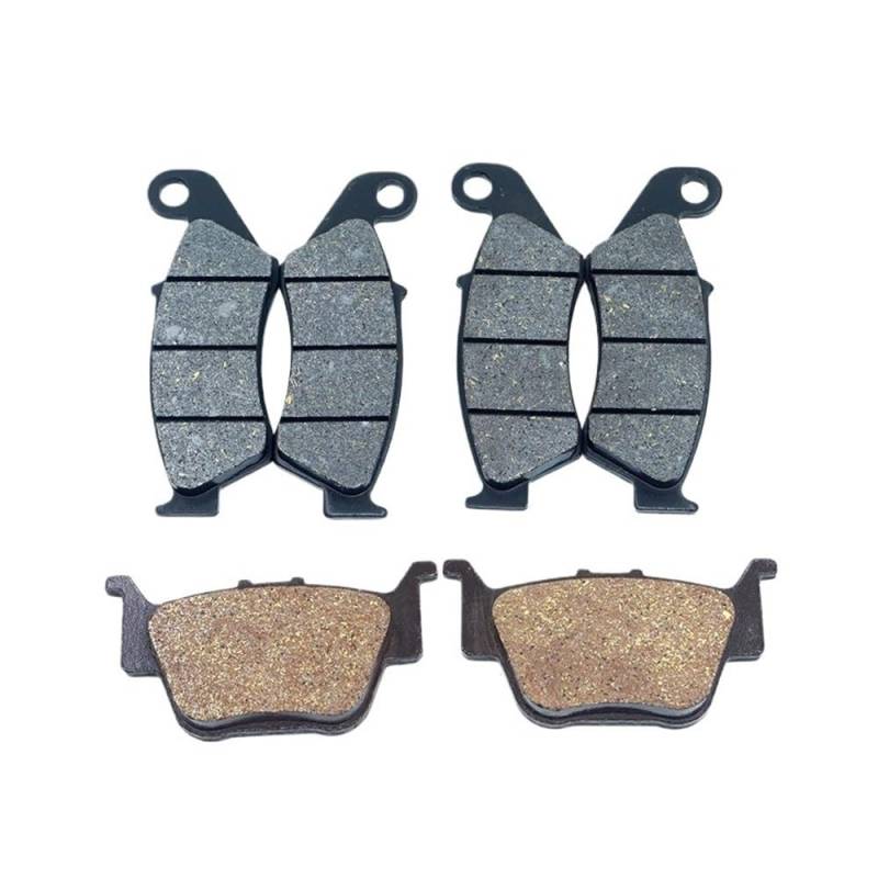 Metallbremsbeläge Für TRX450R 2004-2009 Für TRX450ER 2006-2014 ATV Vorne Hinten Bremsbeläge Set(Color Front and Rear Set) von OLMAFD