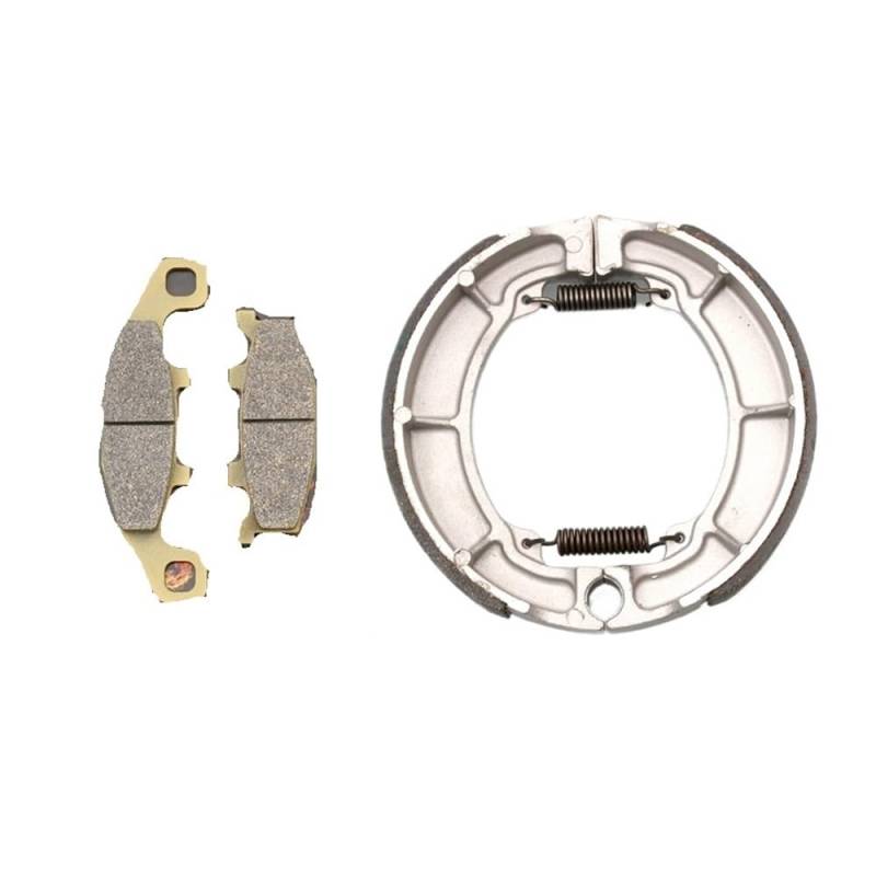 Metallbremsbeläge Motorrad Bremsbeläge Schuh Trommel Für ER-5 ER 500 1997-2000 Für GPZ 500 S EX 500 1987-1993(Color All 2 pair) von OLMAFD