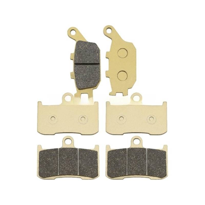 Metallbremsbeläge Motorrad-Bremsbeläge Vorne Und Hinten Für GSX-S750 2017-2021(Color 3 pair) von OLMAFD