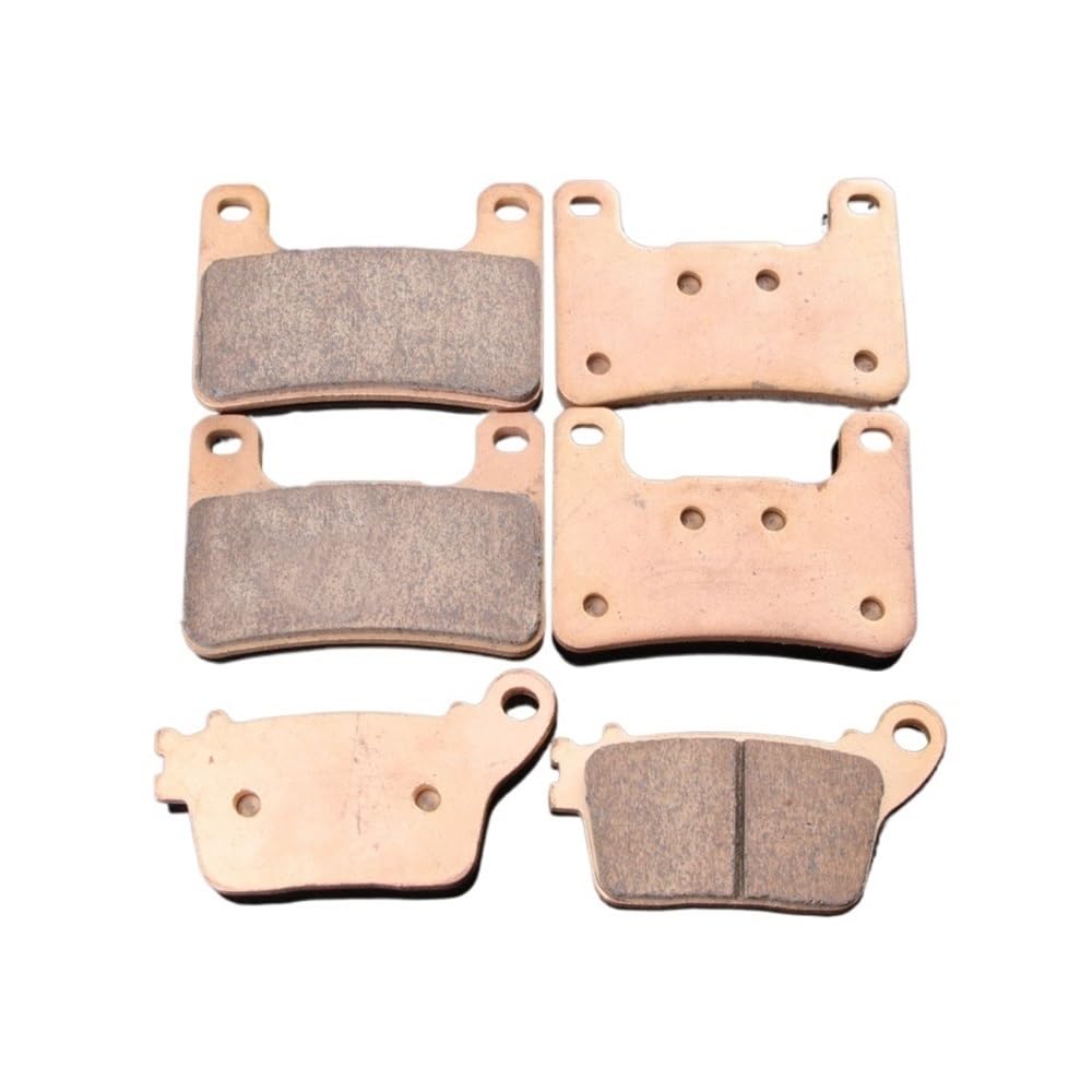 Metallbremsbeläge Motorrad Metall Gesinterte Kupfer Basis Vorne Hinten Bremsbeläge Für GSXR1000 K9 2009 2010 2011 Für ZX10R 2011 2012 2013 2014 2015(Color F in R 3 PAIRS) von OLMAFD