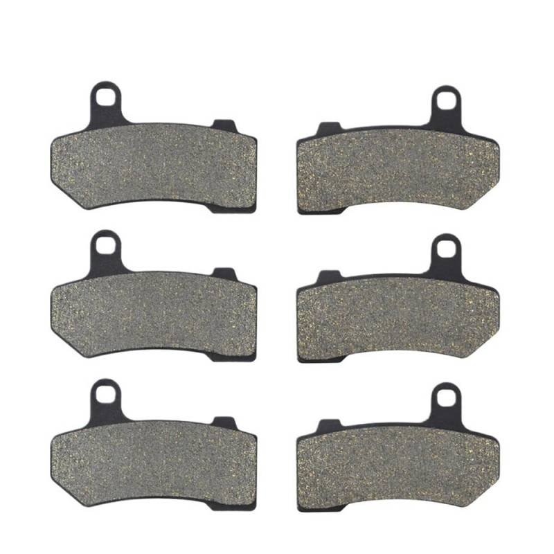 Metallbremsbeläge Motorrad Teile Vorne Hinten Bremsbeläge Für FLHTCU FLHTC FLHR FLTRX 2010-2012 Für Ultra Für Electra Glide(Color 2 pairs) von OLMAFD