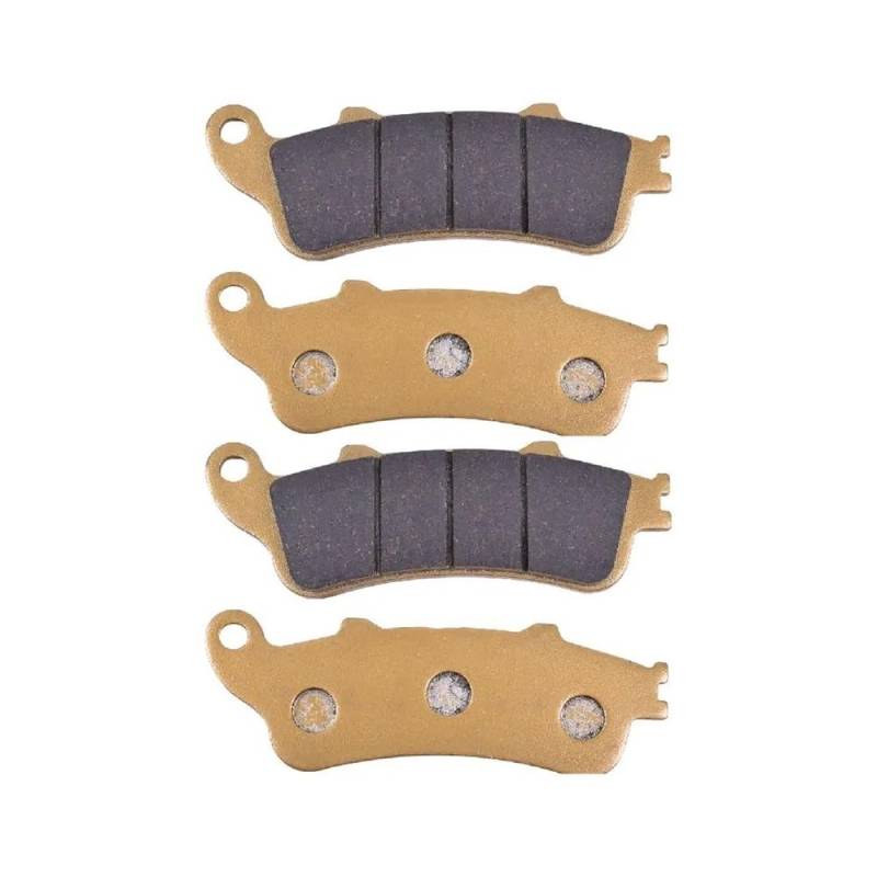 Metallbremsbeläge Motorrad Vorne Hinten Bremsbeläge Für ST1300 Pan European 1300 2002-2007 Für Go&ldWing GL1800 2006-2013(Color 2 Pairs Front) von OLMAFD