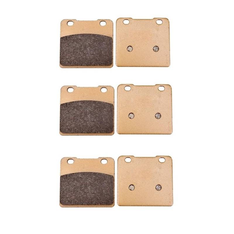 Metallbremsbeläge Motorrad Vorne Hinten Bremsbeläge Keramik Für GSX 400 250 1100 GSXR 250 400 750 1100 RG 400 500 VS 1400 Intruder VL 1500(Color 3 pair) von OLMAFD
