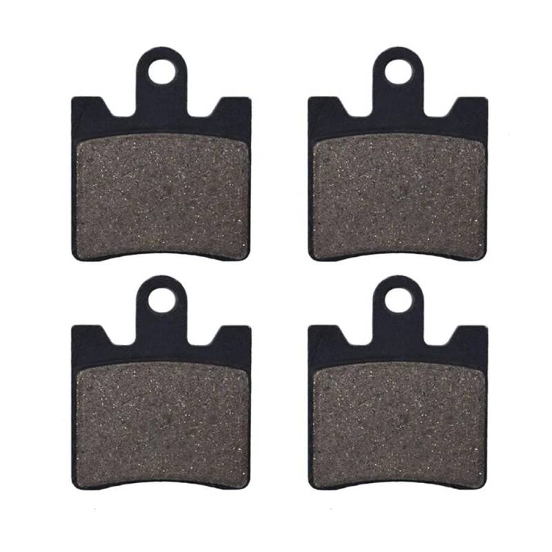 Metallbremsbeläge Motorrad Vorne Hinten Bremsbeläge Scheiben Für AN250S AN250SS AN250Z AN400S AN400SS AN400Z AN250 AN400 S Für Burgman Skywave(Color 2 Pairs Front) von OLMAFD