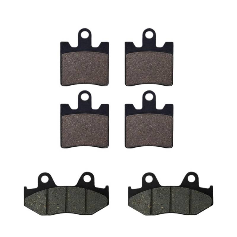 Metallbremsbeläge Motorrad Vorne Hinten Bremsbeläge Scheiben Für AN250S AN250SS AN250Z AN400S AN400SS AN400Z AN250 AN400 S Für Burgman Skywave(Color Front and Rear) von OLMAFD