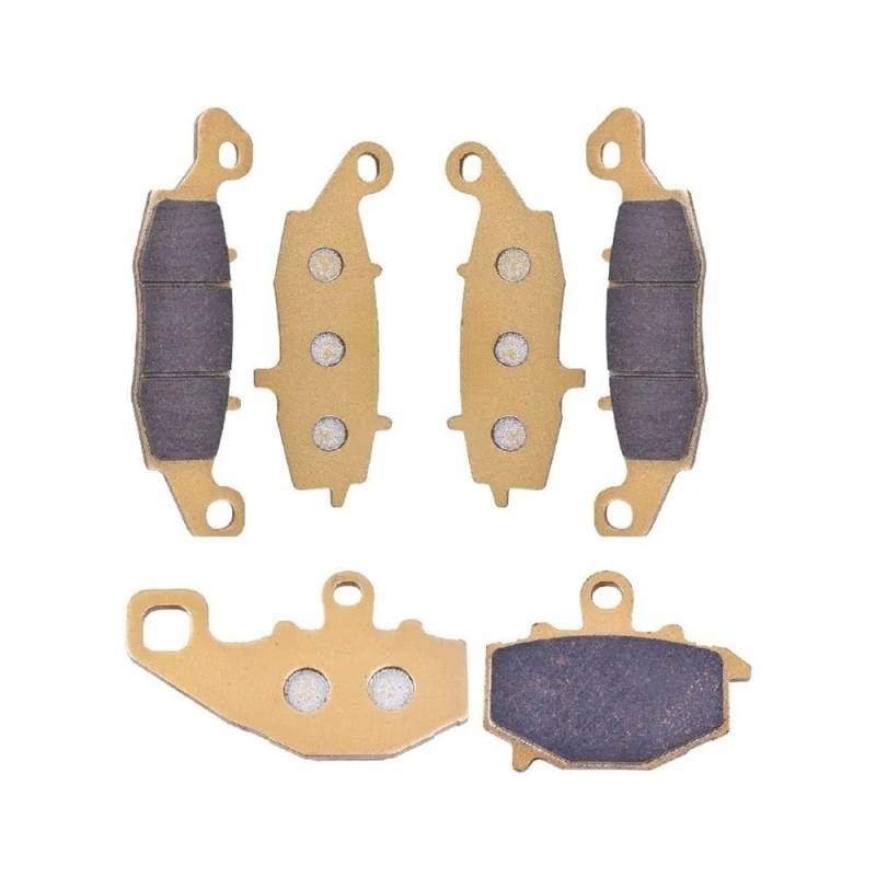 Metallbremsbeläge Motorrad Vorne Hinten Bremsbeläge Set Für ER-6f 650 2006-2016 Für ER-6n 650 ER6F ER6N ER 6F 6N EX650 EX650A EX650C ER650(Color 1set Ceramic) von OLMAFD