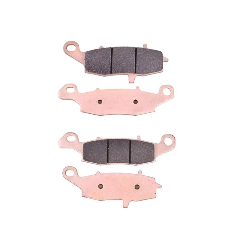 Metallbremsbeläge Motorrad Vorne Hinten Bremsbeläge Set Für ER-6f 650 2006-2016 Für ER-6n 650 ER6F ER6N ER 6F 6N EX650 EX650A EX650C ER650(Color 2pair Copper Front) von OLMAFD