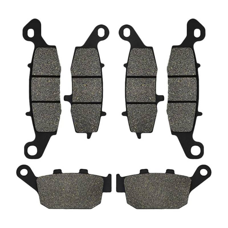 Metallbremsbeläge Motorrad Vorne Oder Hinten Bremsbeläge Für SFV650 Gladius SFV 650 2009-2015 Für SV650 SV 650 ABS Nur AL Modell 2016-2021(Color Front and Rear) von OLMAFD