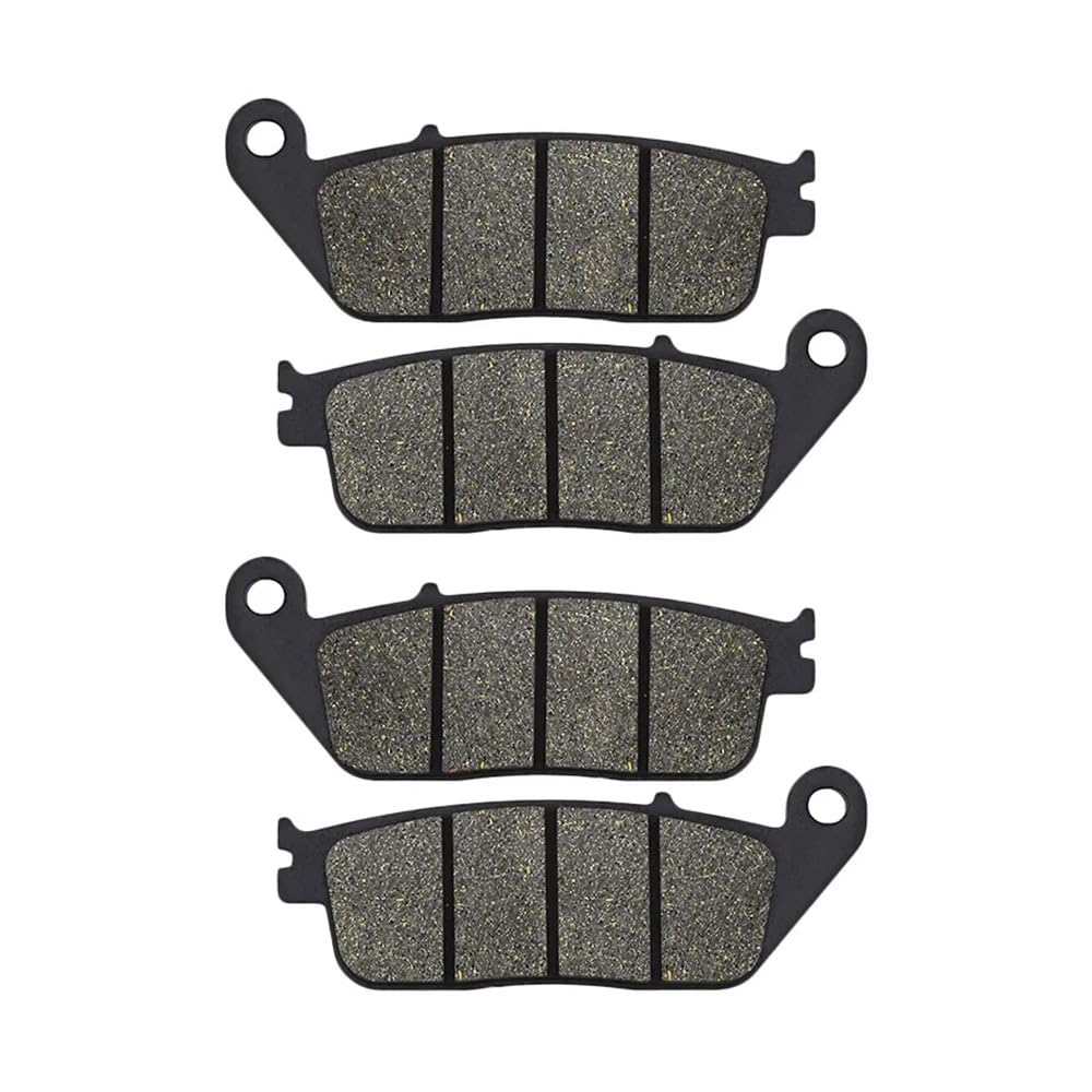 Metallbremsbeläge Motorrad Vorne Oder Hinten Bremsbeläge Für Street Triple 675 2007-2012 Für Tiger 800 XC XCA XCX XR XRT XRX 2011-2020 Für Trident 660 2021-2023(Color Front 2 pairs) von OLMAFD