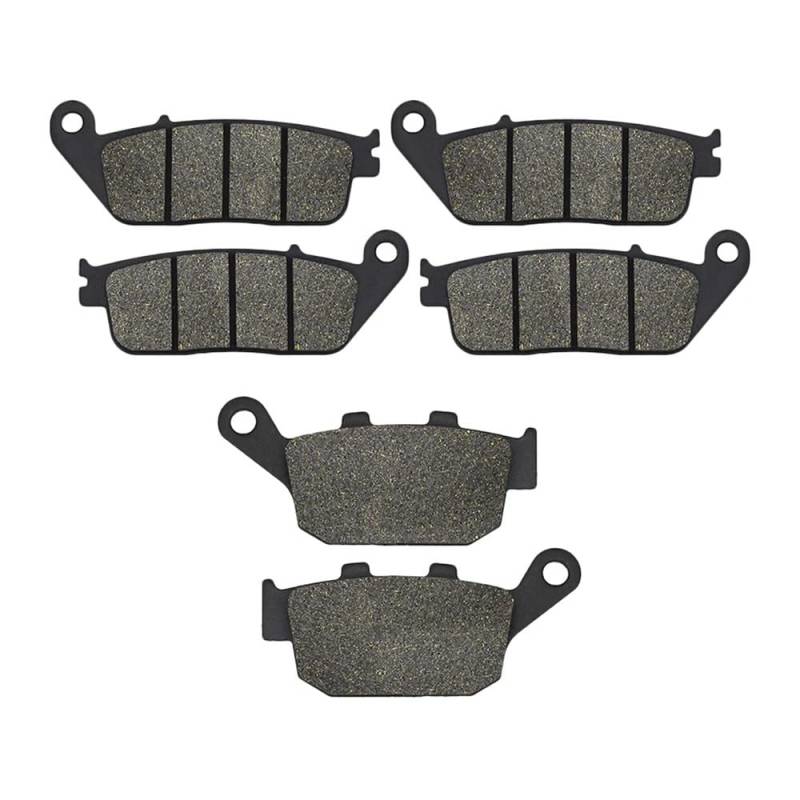 Metallbremsbeläge Motorrad Vorne Oder Hinten Bremsbeläge Für Street Triple 675 2007-2012 Für Tiger 800 XC XCA XCX XR XRT XRX 2011-2020 Für Trident 660 2021-2023(Color Front and Rear) von OLMAFD