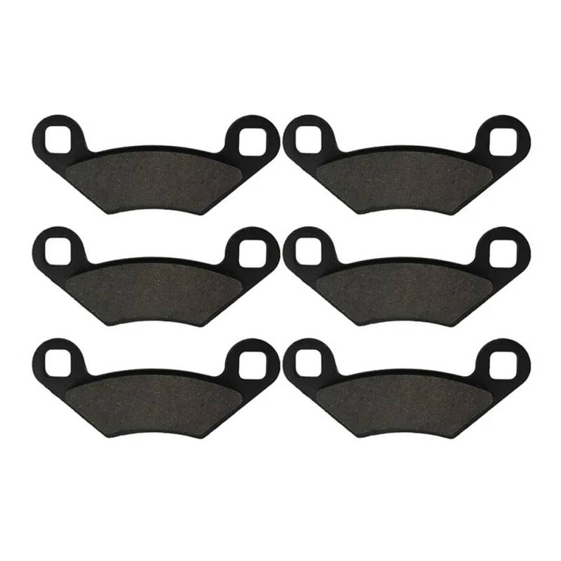Metallbremsbeläge Motorrad Vorne Und Hinten Bremsbeläge Für Sportsman 800 X2 EFI 2007 2008 2009 Für 500 ATP HO 4x4 2004 2005(Color 3Pairs) von OLMAFD