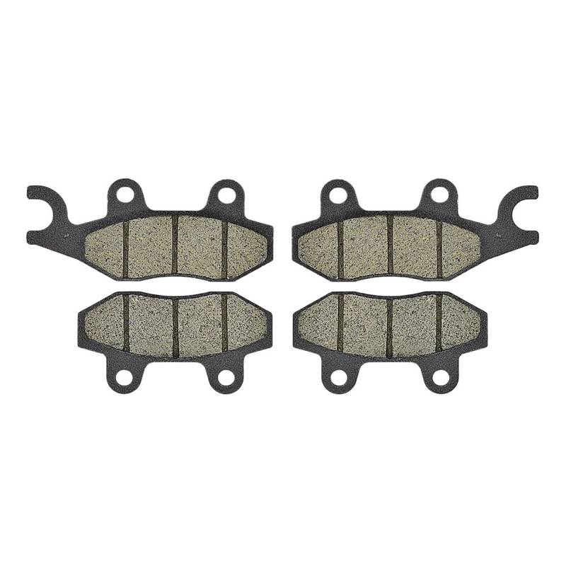 Metallbremsbeläge Motorrad Vorne Und Hinten Bremsbeläge Für YFZ450 YFZ 450 ATV YFZ450R YFZ 450R 2006-2015 Für YFM700 YFM 700 YFM 700R 2013-2018(Color 2 pairs Front) von OLMAFD