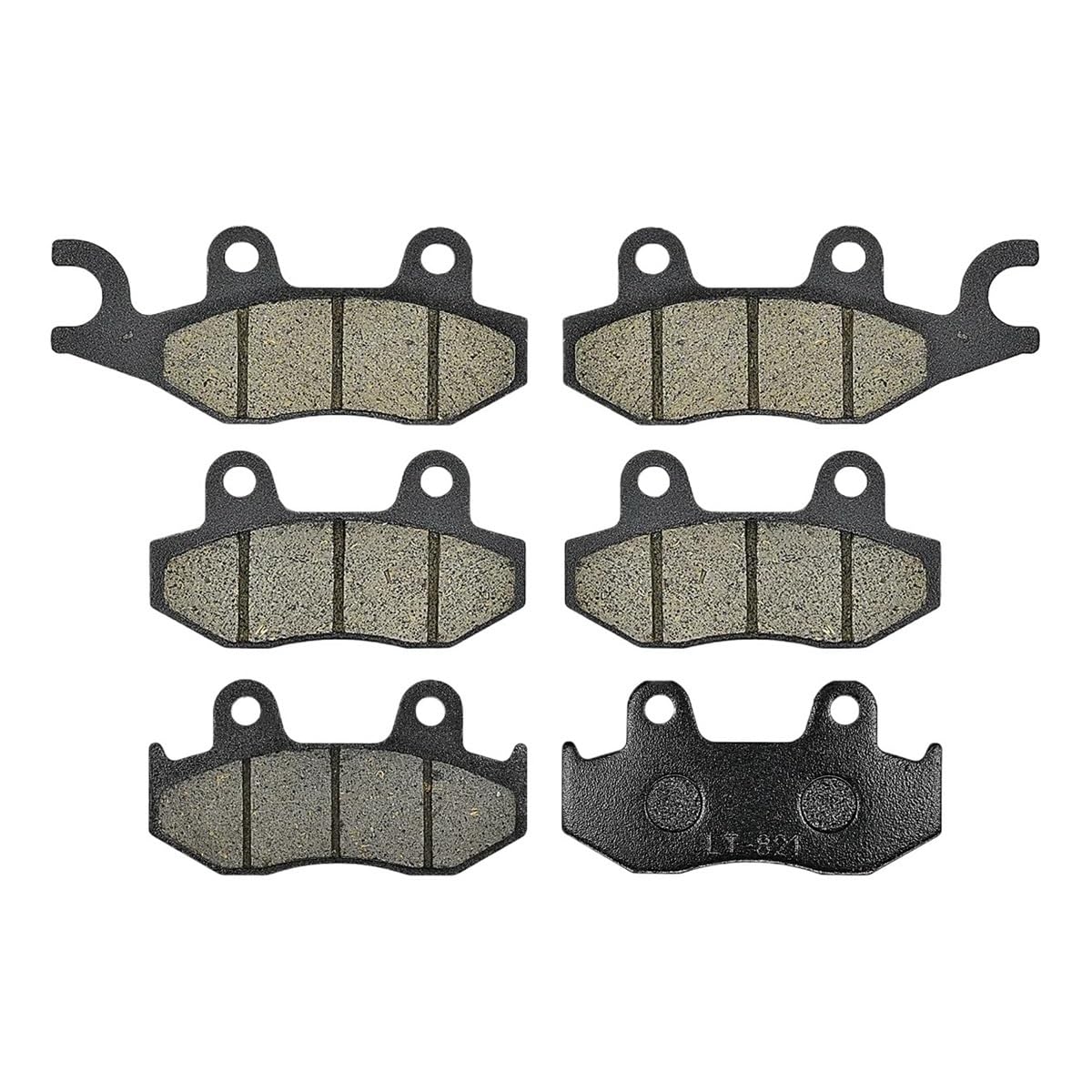 Metallbremsbeläge Motorrad Vorne Und Hinten Bremsbeläge Für YFZ450 YFZ 450 ATV YFZ450R YFZ 450R 2006-2015 Für YFM700 YFM 700 YFM 700R 2013-2018(Color Front and Rear) von OLMAFD